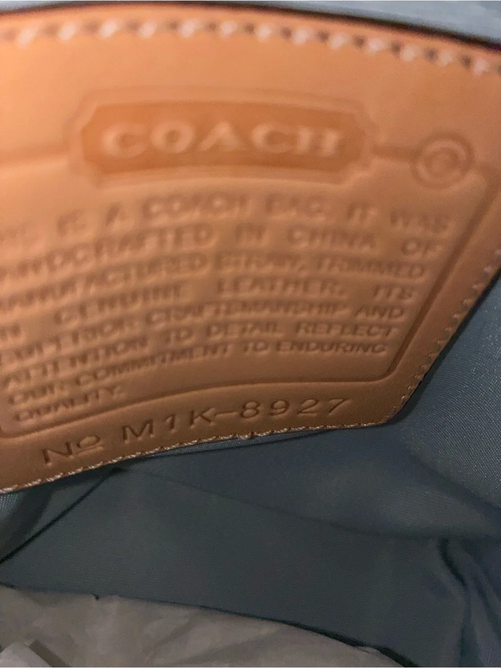 Coach Pebbled Signature  Straw Tote in Beige/Tan